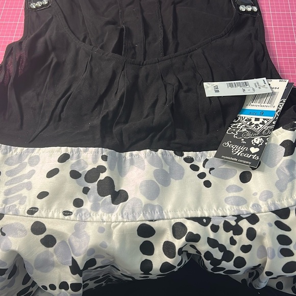 Sequin Hearts Black and White Women's Dress NWT - Picture 7 of 12